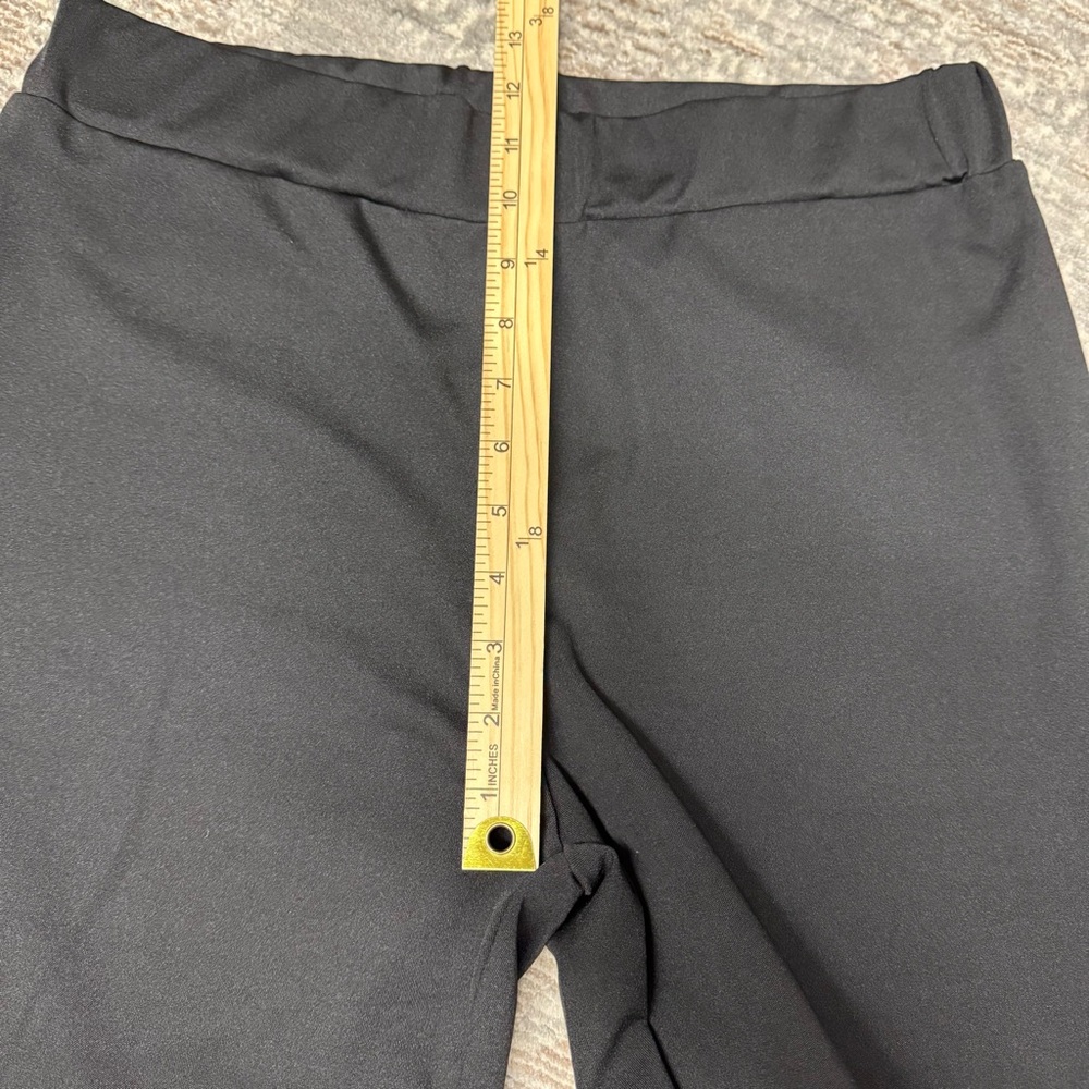 Guolezeev High Waisted Bellbottom Flare 70s Black Pants NWT - Picture 8 of 12
